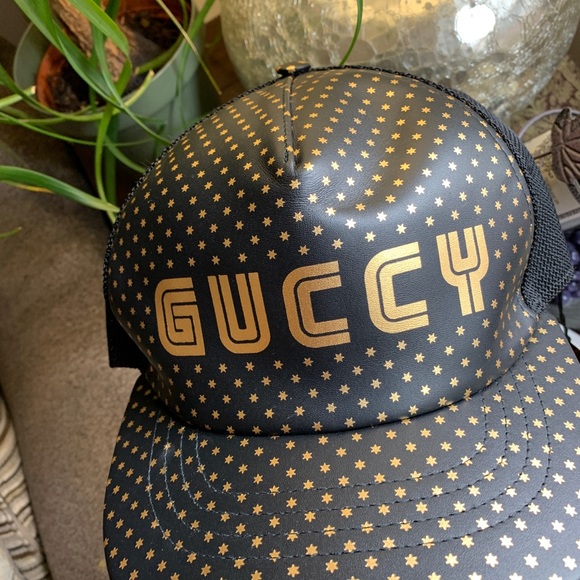 🔥SALE🔥Authentic GUCCI Leather/mesh stars Unisex cap/hat - Picture 5 of 10